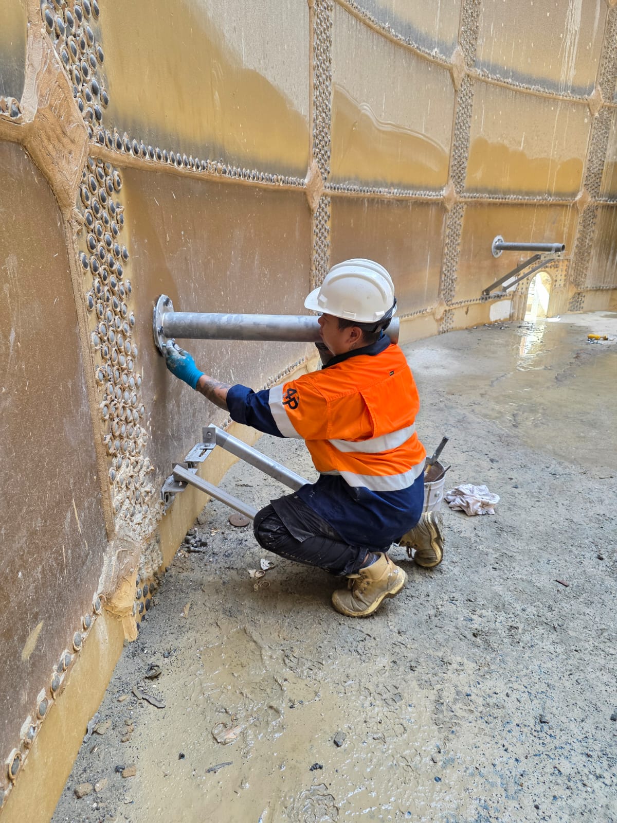 Sparger installation