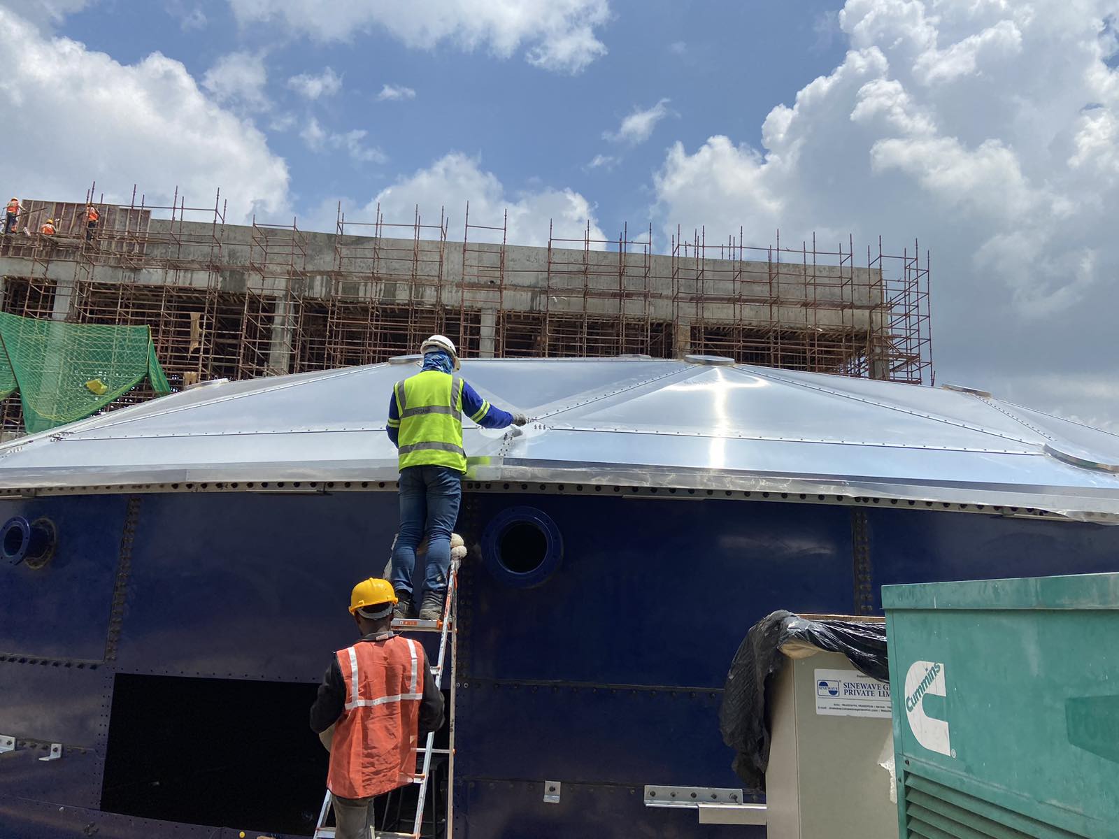 Dome installation